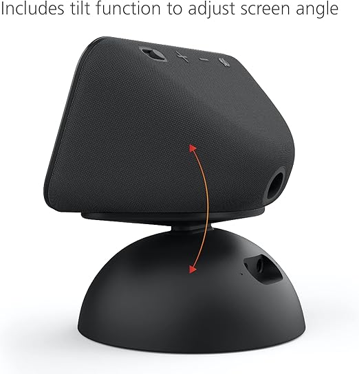 Echo Show 5 battery base allows easy tilt adjustments
