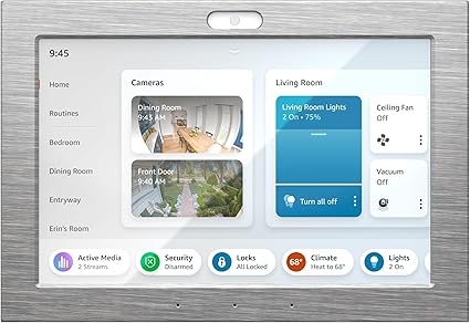 Decorative Frame for Amazon Echo Hub - Metallic