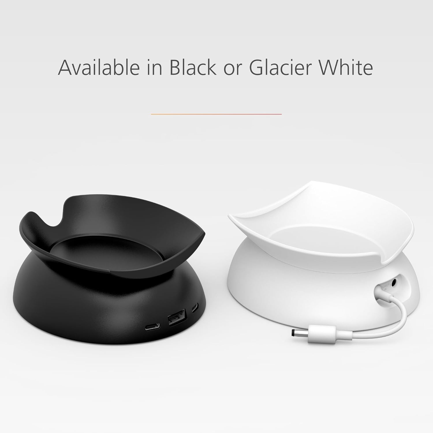 USB-C and USB-A Charging Stand for Amazon Echo Spot ('24) - Glacier White