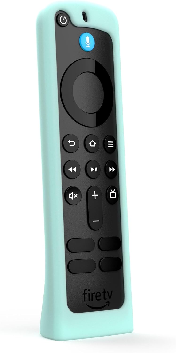 Standing Remote Case for the Amazon Alexa Voice Remote ('24) - Glow in the Dark Blue