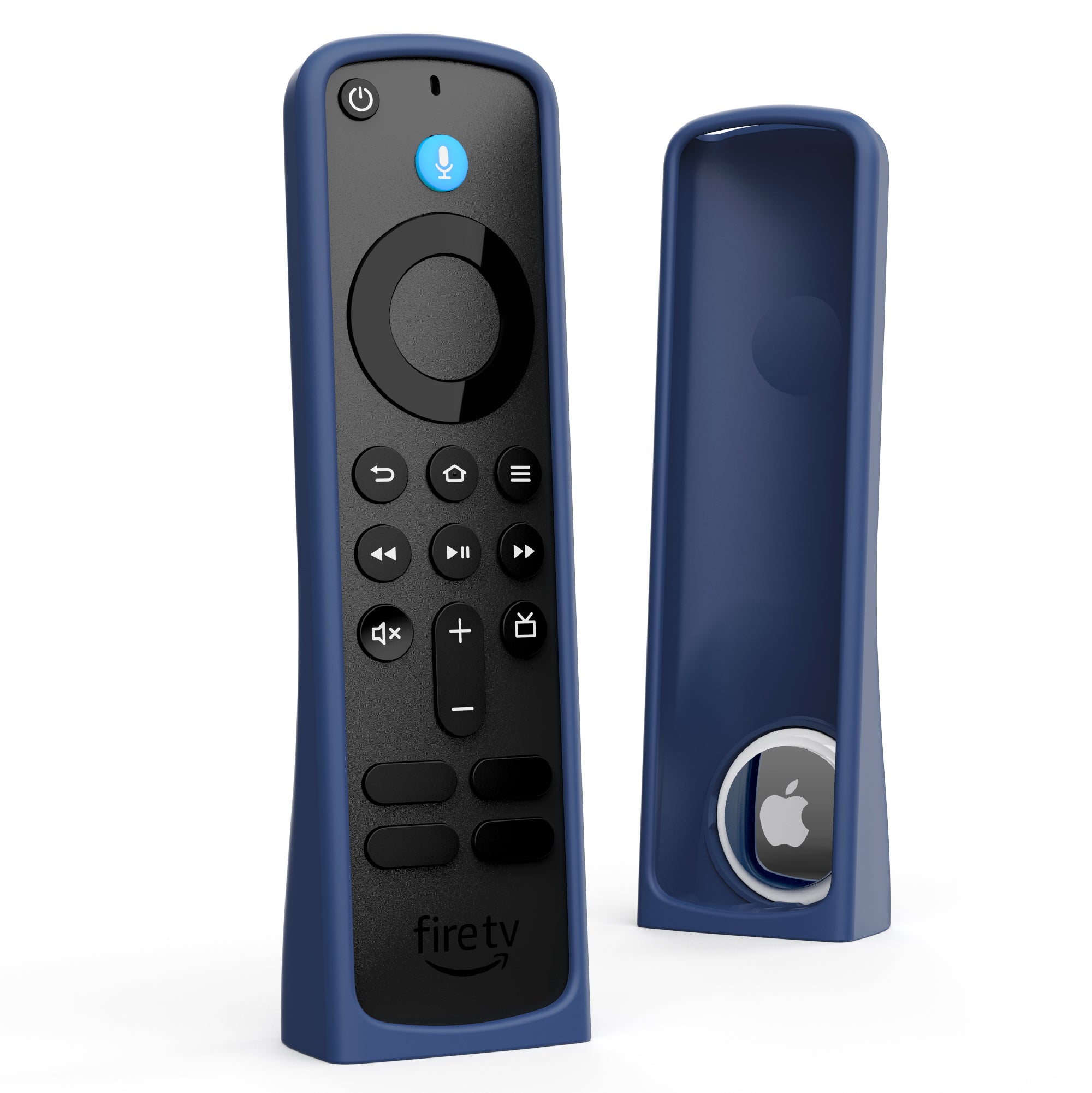 Standing Remote Case for Amazon Alexa Voice Remote ('24) & AirTag Find Capable - Deep Blue