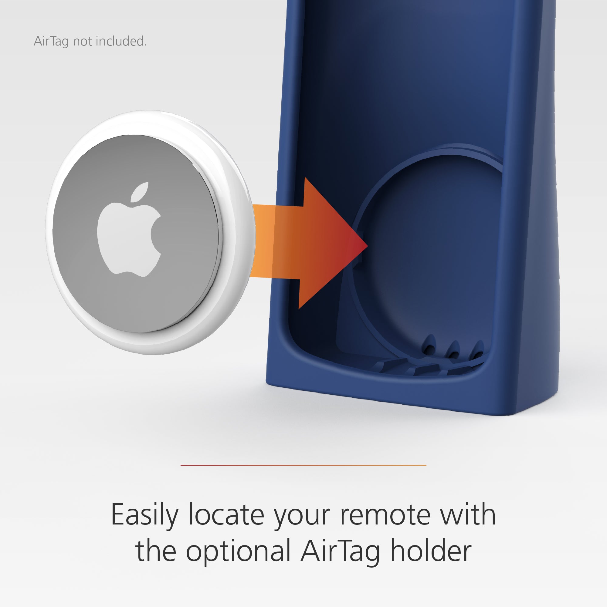 Standing Remote Case for Amazon Alexa Voice Remote ('24) & AirTag Find Capable - Deep Blue