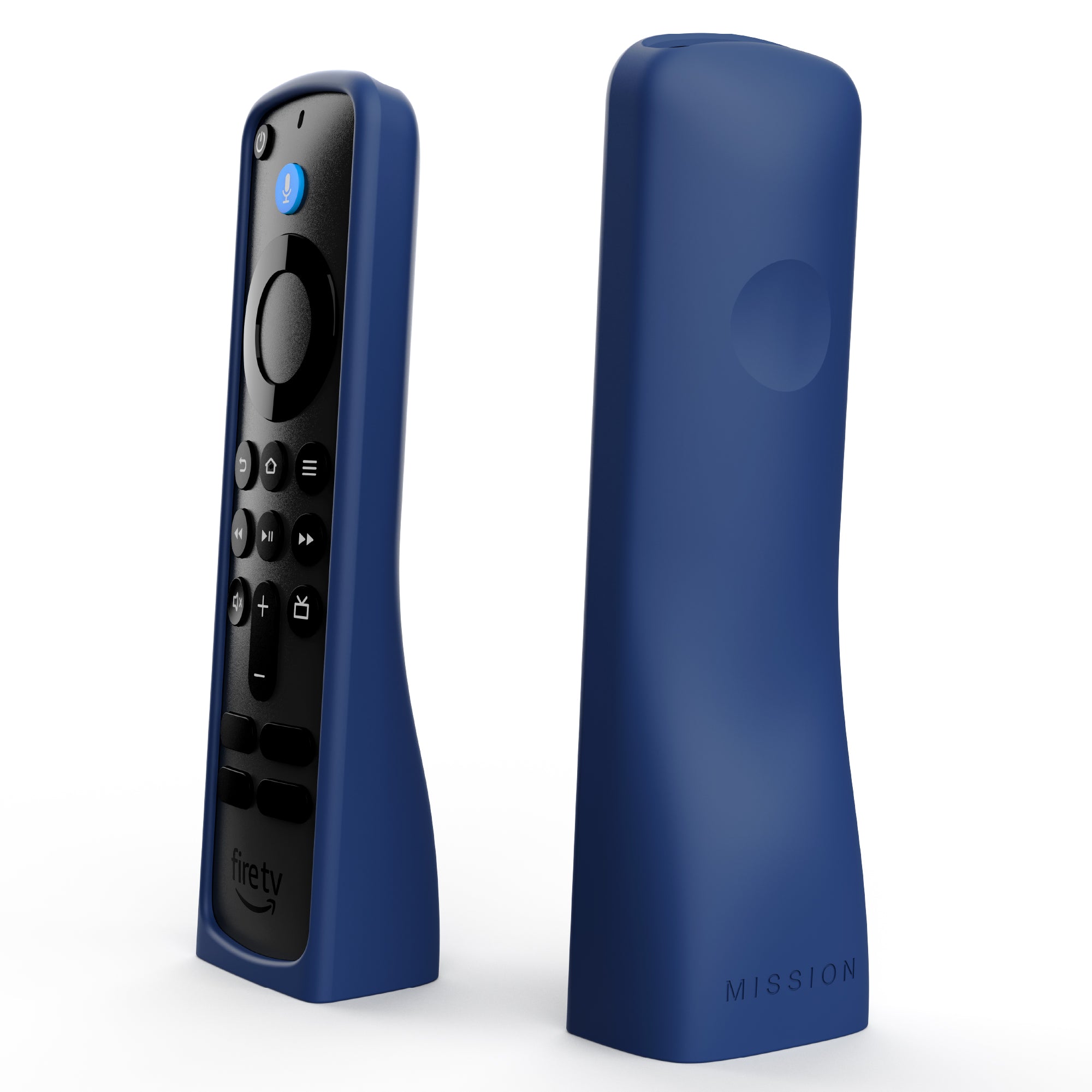Standing Remote Case for Amazon Alexa Voice Remote ('24) & AirTag Find Capable - Deep Blue