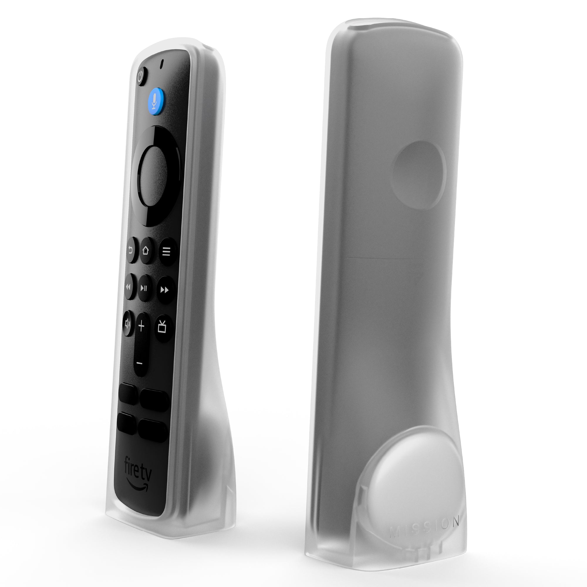 Standing Remote Case for Amazon Alexa Voice Remote ('24) & AirTag Find Capable - Clear