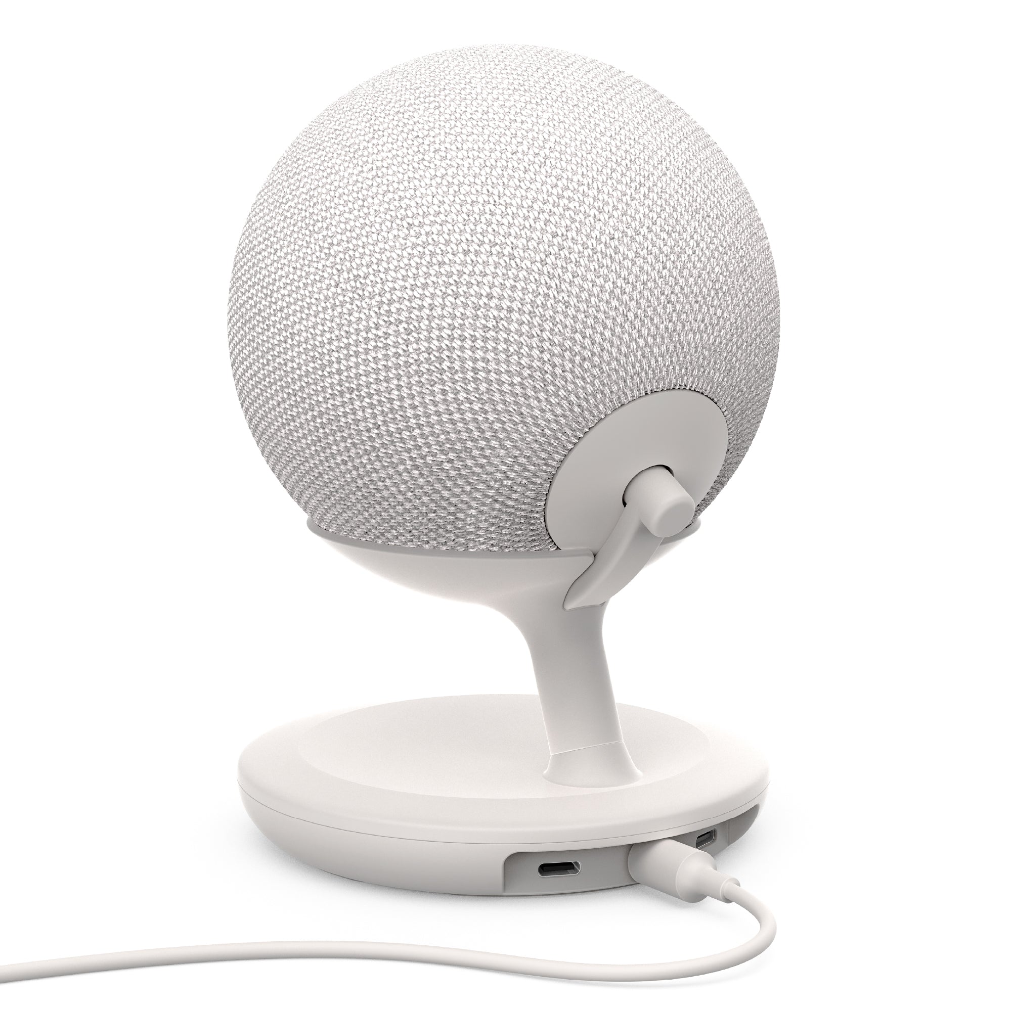 Stand with USB-C Charging Ports for Echo Dot Max - Glacier White