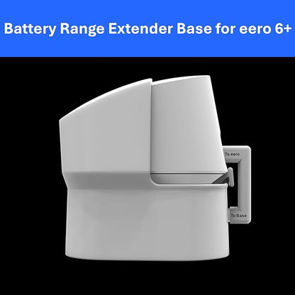 Portable Range Extending Battery Base for Amazon eero 6+ (Move eero 6+ Anywhere)