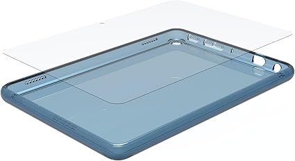 Clear Case & Glass Screen Protector for Amazon Fire 7 Tablet ('22) - Blue