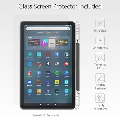 Clear Case & Screen Protector for Amazon Fire Max 11 ('23)