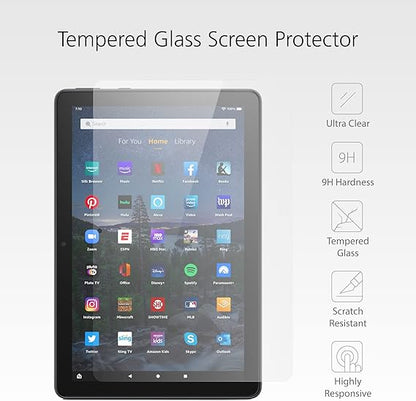 Glass Screen Protector for Amazon Fire HD 10 Tablet ('21)