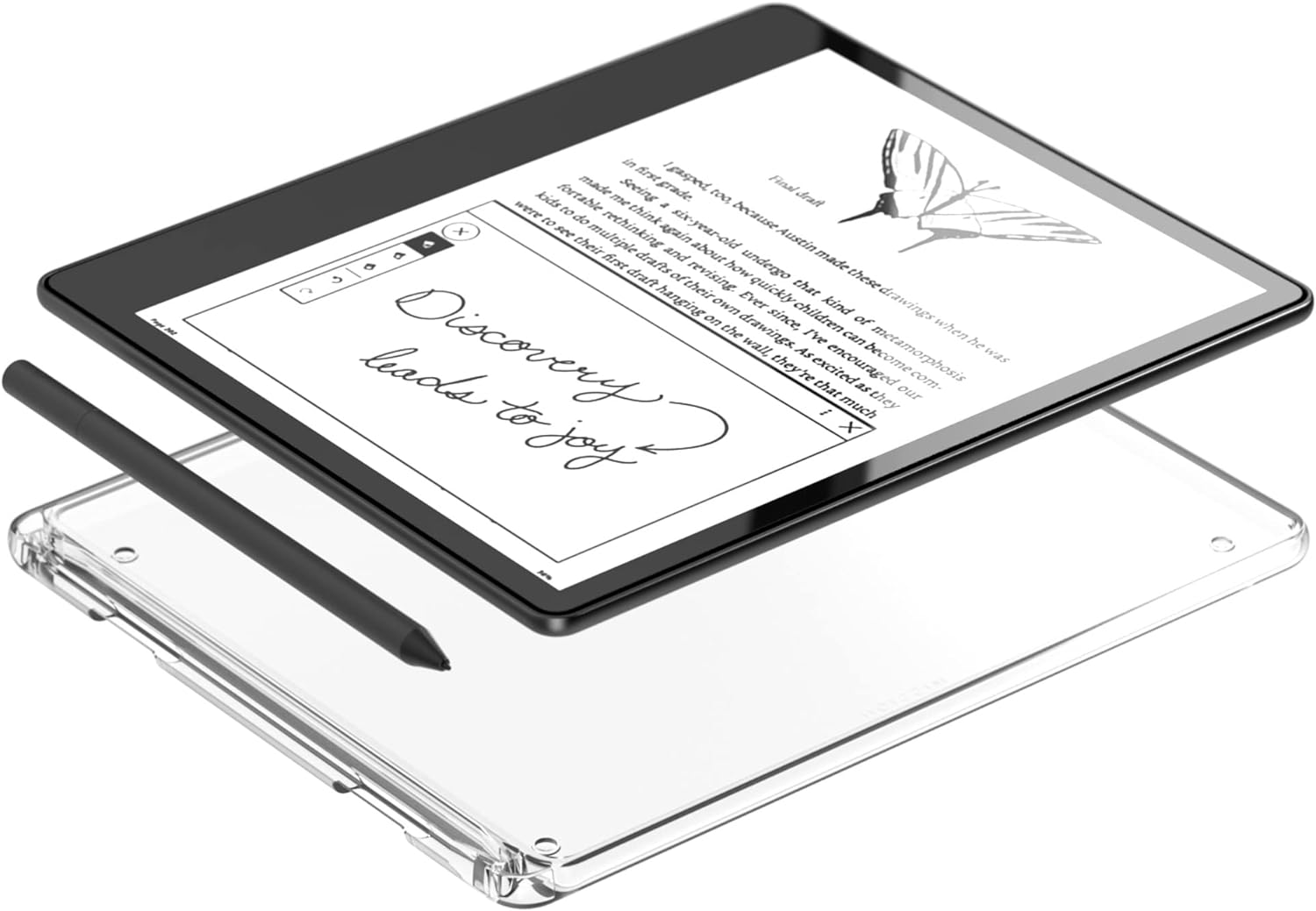 Snap-in Clear Case for Amazon Kindle Scribe ('22)