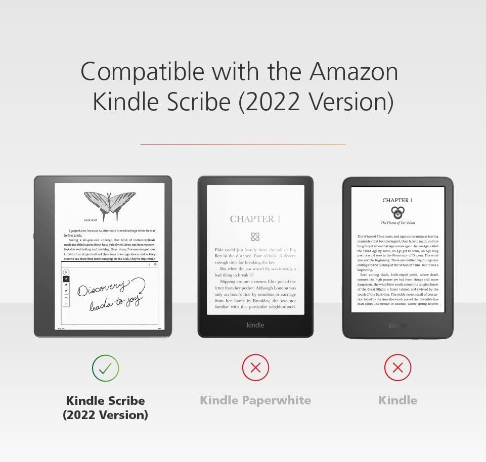 Snap-in Clear Case for Amazon Kindle Scribe ('22)