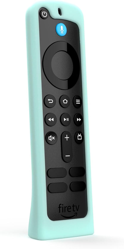 Standing Remote Case for the Amazon Alexa Voice Remote ('24)  - Glow in the Dark Blue