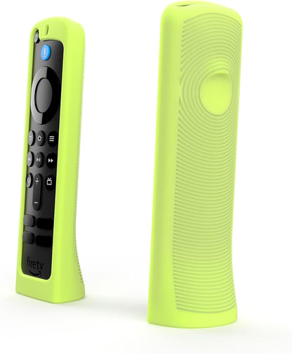 Standing Remote Case for the Amazon Alexa Voice Remote ('24) - Glow in the Dark Lime Green