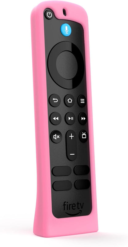 Standing Remote Case for the Amazon Alexa Voice Remote ('24) - Glow in the Dark Pink