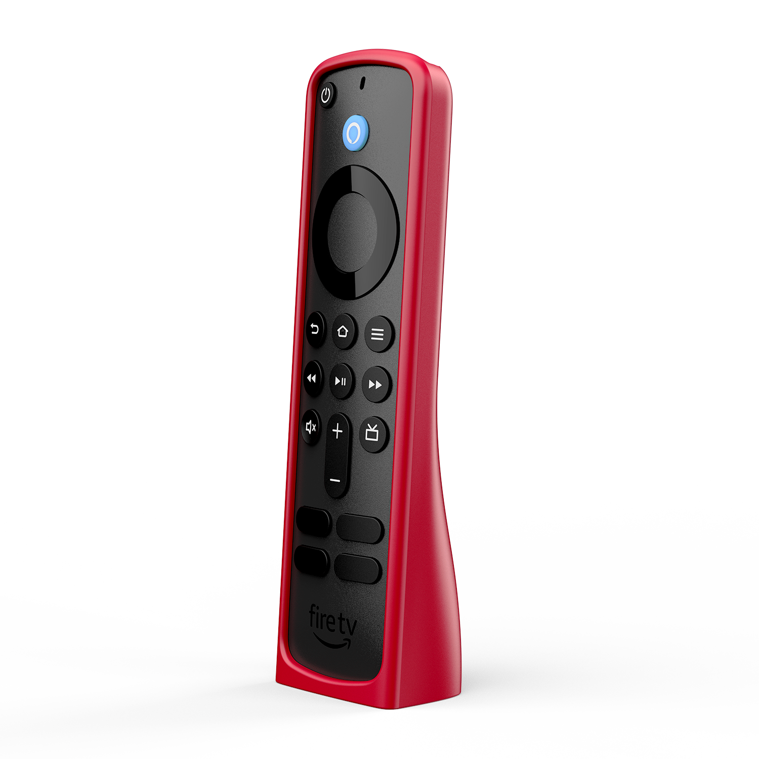 Standing Remote Case for Amazon Alexa Voice Remote ('24) & AirTag Find Capable - Red