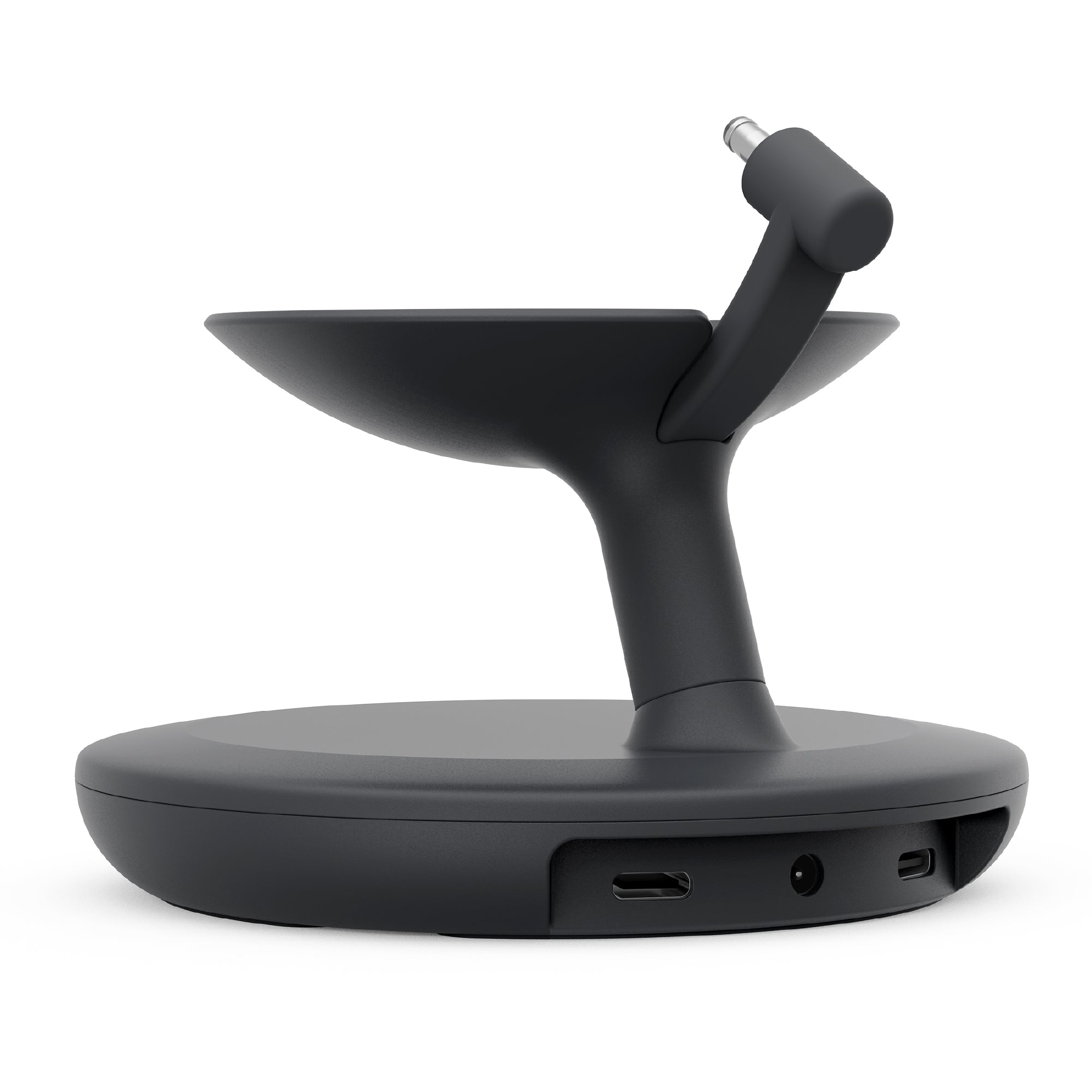 Stand with USB-C Charging Ports for Echo Dot Max - Slate Gray