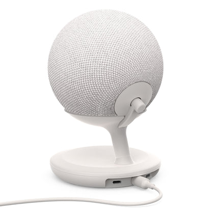 Stand with USB-C Charging Ports for Echo Dot Max - Glacier White