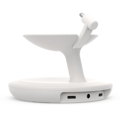 Stand with USB-C Charging Ports for Echo Dot Max - Glacier White
