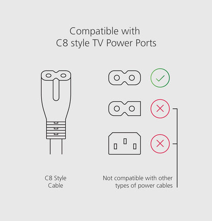 Y-Splitter Power Cable for Soundbars (Power Soundbar Directly from TV)