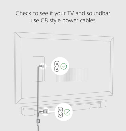 Y-Splitter Power Cable for Soundbars (Power Soundbar Directly from TV)