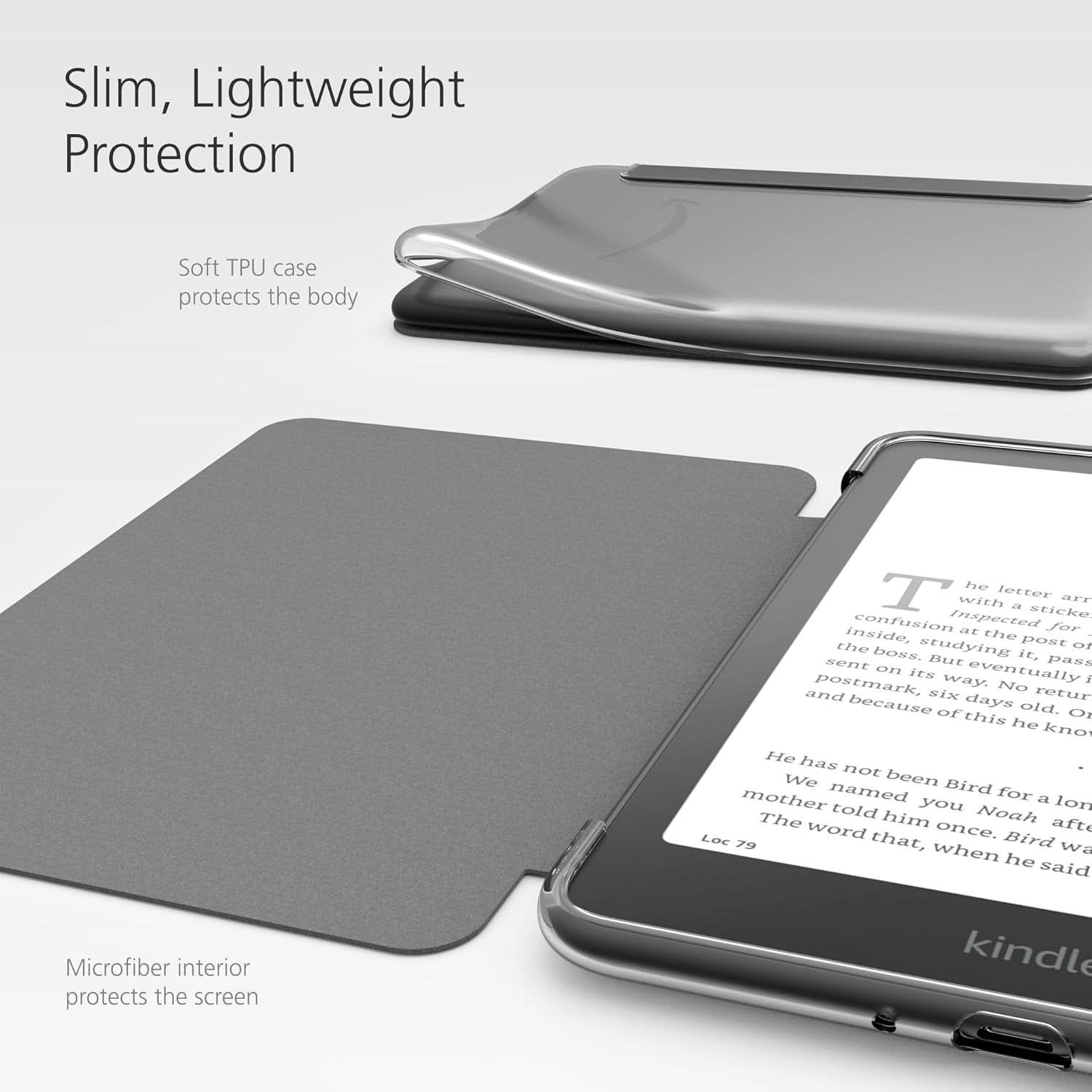 Folio Case for Amazon Kindle Paperwhite ('24) & Colorsoft Signature Edition ('24) - Black