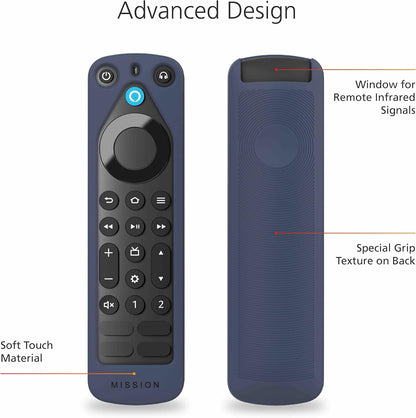 Remote Case for Amazon Alexa Voice Remote Pro ('22) - Dark Blue