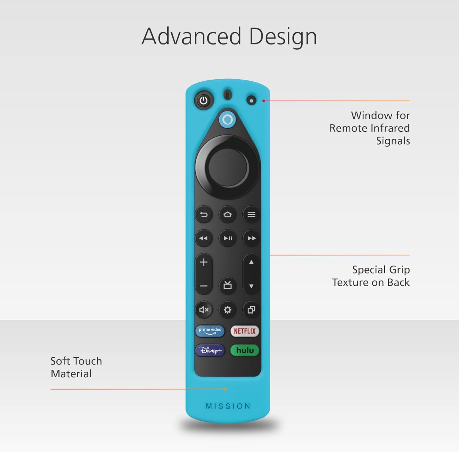 Remote Case for Amazon Fire TV Edition, Fire TV Omni Series, and Fire TV 4 Series - Bahama Blue