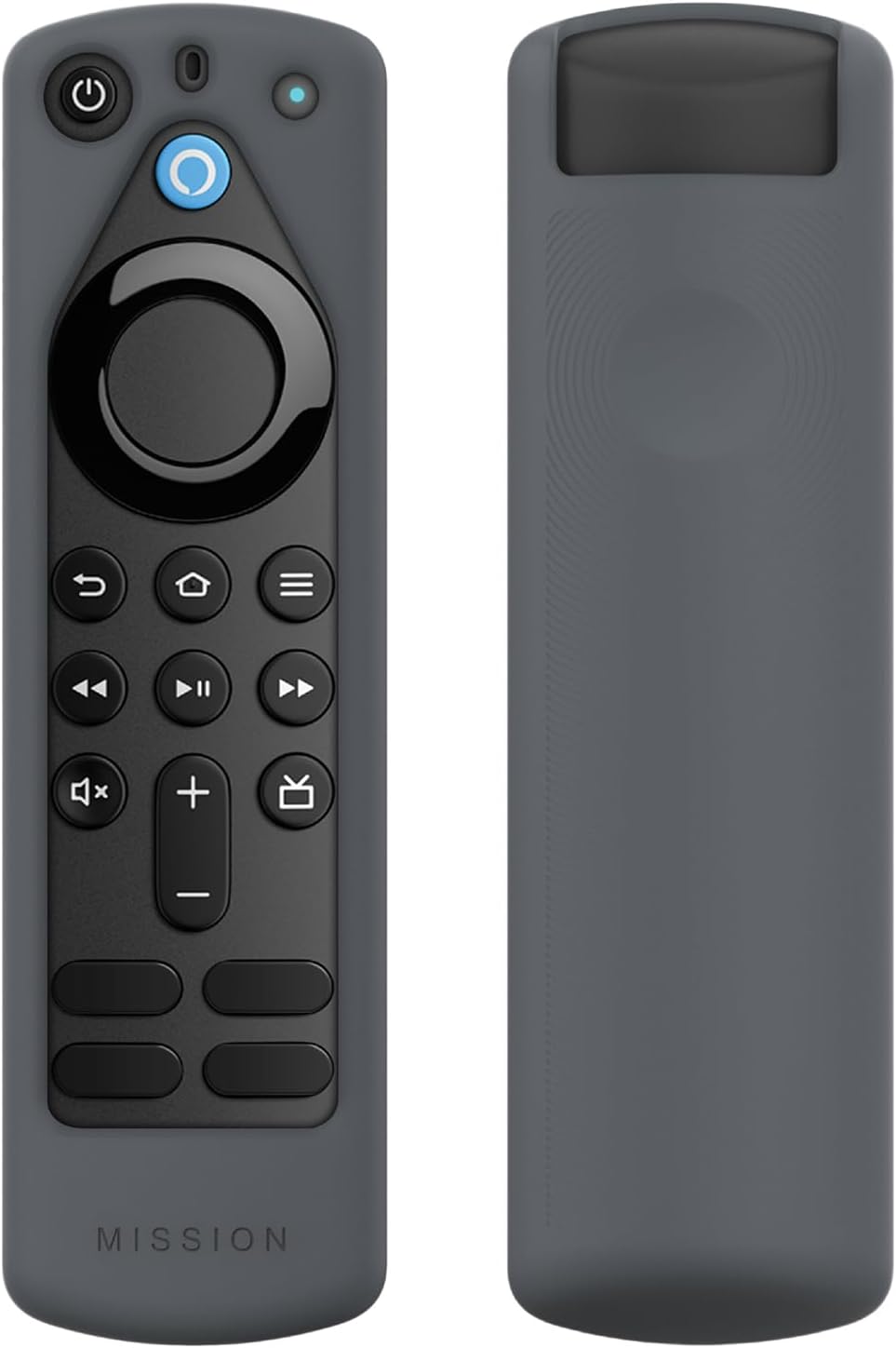 Remote Cover Case for Amazon Alexa Voice Remote (3rd Gen) - Grey