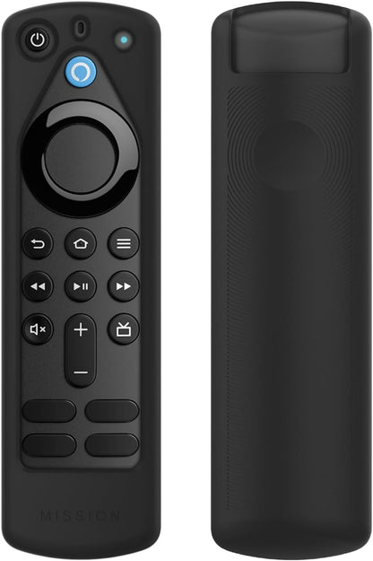 Remote Cover Case for Amazon Alexa Voice Remote (3rd Gen) - Black