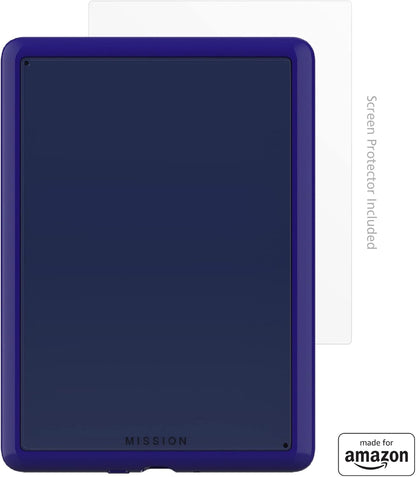 Clear Case with Screen Protector for Amazon Kindle Paperwhite & Signature Edition ('21, 11th Gen) - Blue