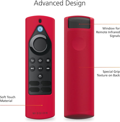 Remote Case for Amazon Alexa Voice Remote Lite (2nd Gen) - Red