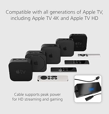 USB Power Cable for Apple TV (Power Apple TV Directly from TV USB Port)