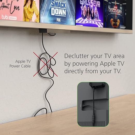 Y-Splitter Power Cable for Apple TV (Power Apple TV Directly from TV)