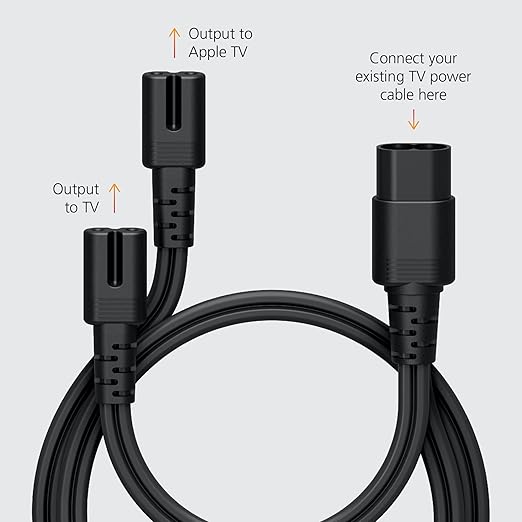 Y-Splitter Power Cable for Apple TV (Power Apple TV Directly from TV)