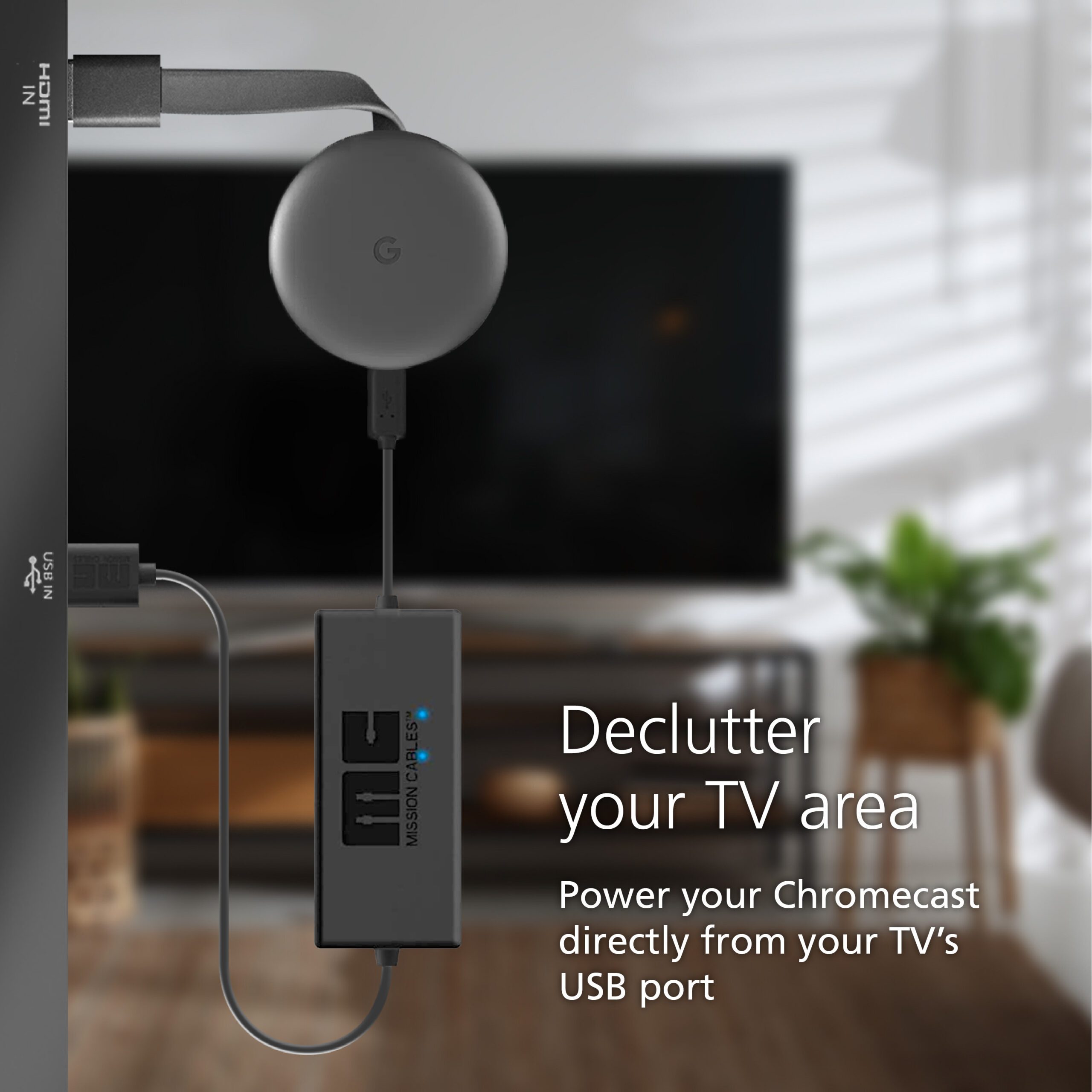 Mission USB Cable for Chromecast | Mission Accessories