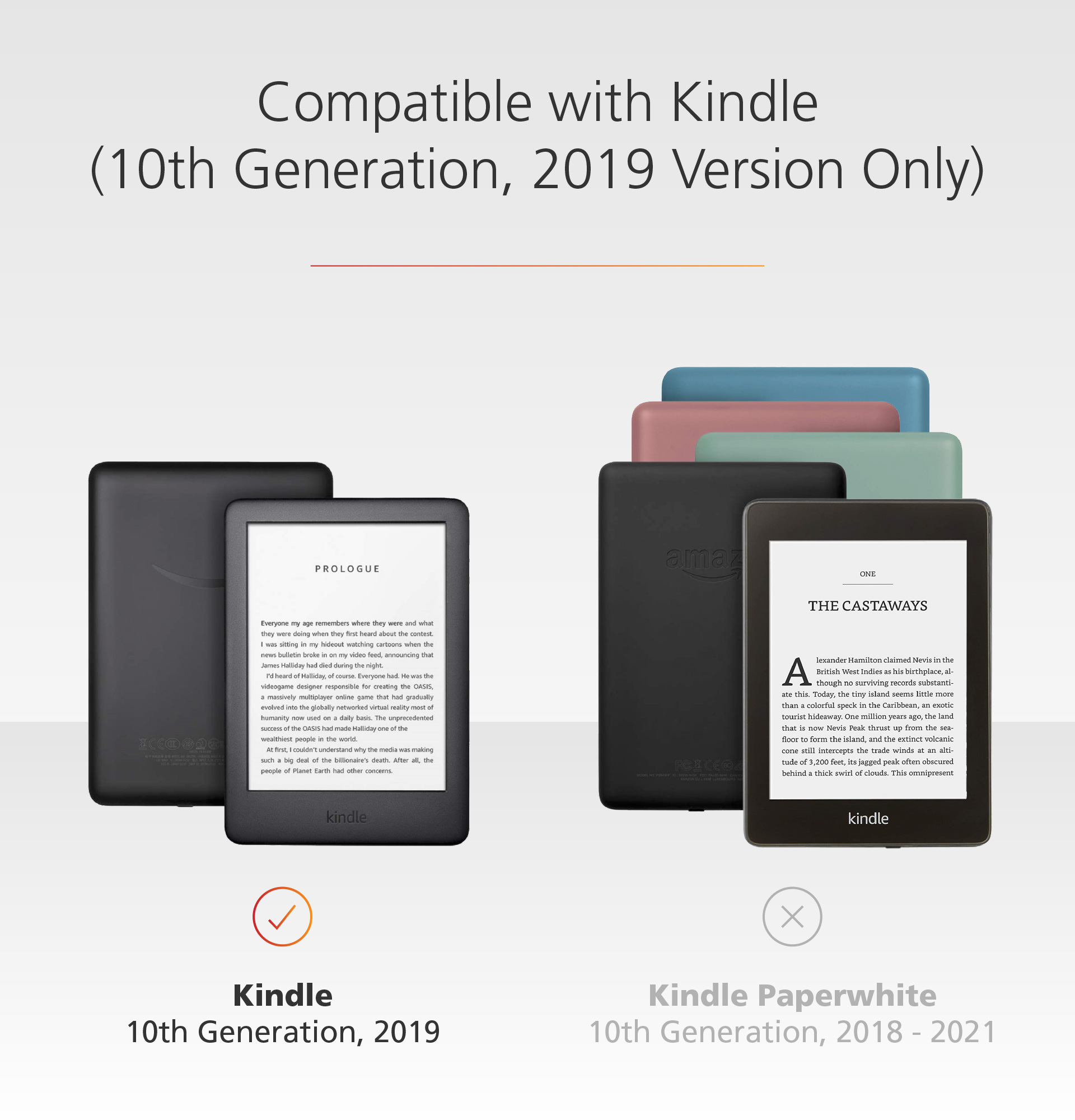 Made for , Clear Case in Raspberry with Screen Protector for Kindle  Paperwhite & Kindle Paperwhite Signature Edition.